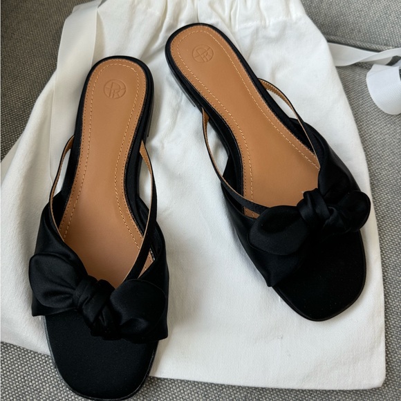 The Row April Bow Satin Slides NWT - Picture 2 of 7